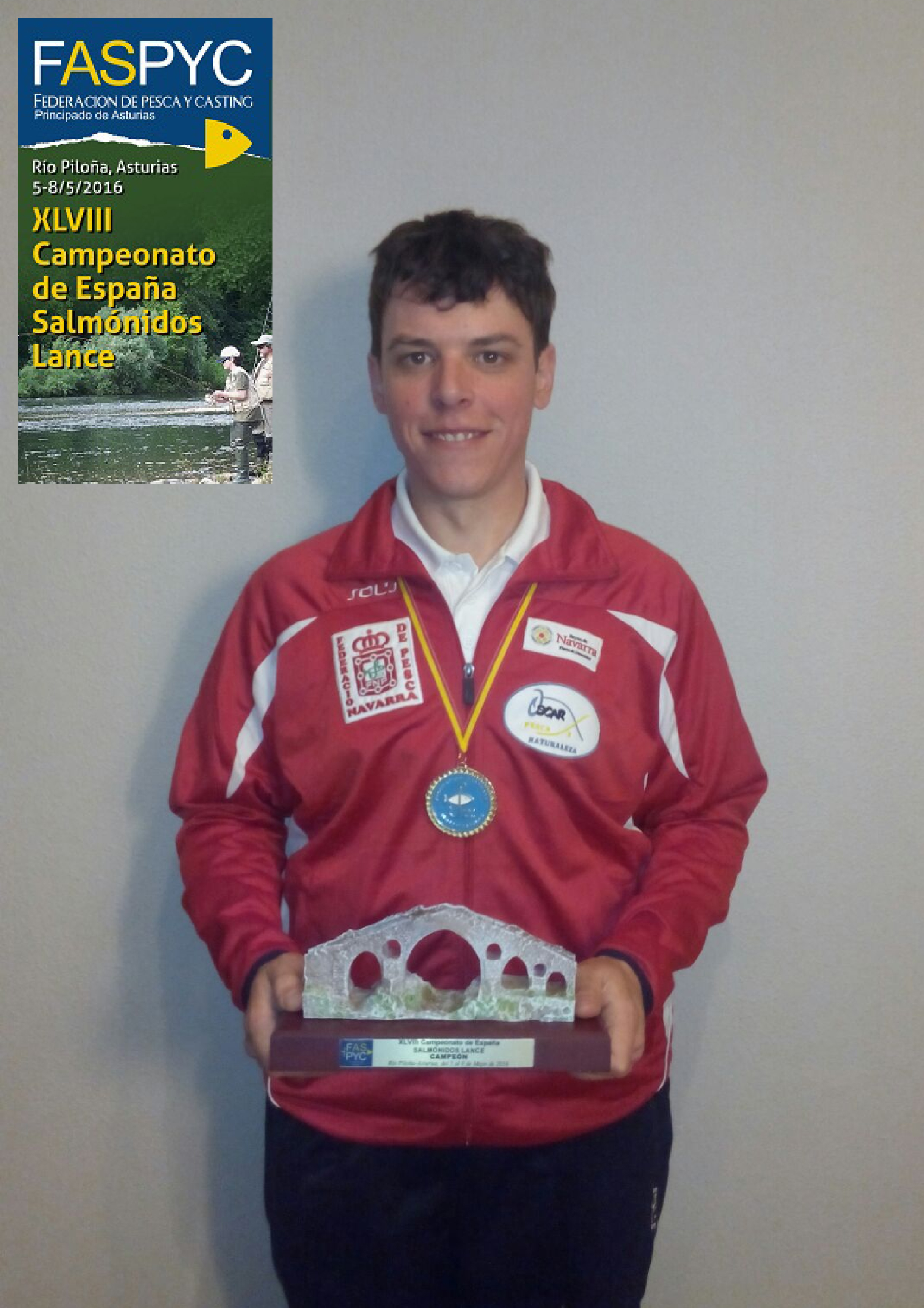 Alfredo Rubio, campeón de España de Salmónidos Lance